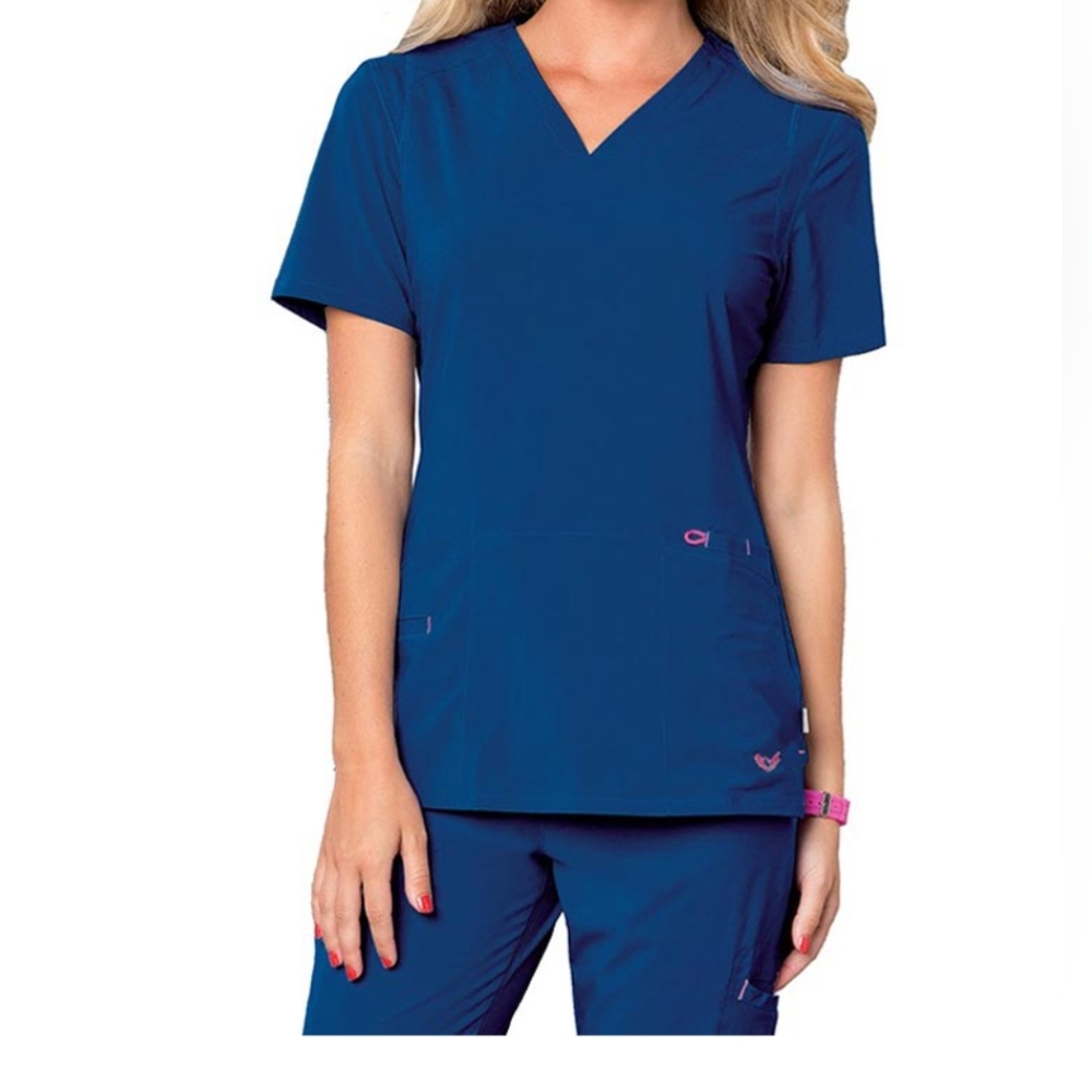 Smitten Scrubs Blue Galaxy 1 top and 1 bottom